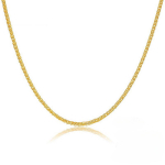 K&auml;sitsi valmistatud 1 mm Chopini ketiga kaelakee naistele lihtsad kaelaketi ehted 40cm kuld