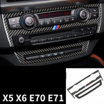 BMW E70 X5 E71 X6 2008-2013 tarvikule, LHD autosalongile s&uuml;sinikkiust konsoolipaneeli &auml;&auml;riskleebise kleebise kaunistus