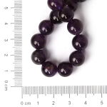 10mm naturaalsest amet&uuml;stist kristall-&uuml;mmargused lahtised helmed ehete isetegemiseks, kaelakee, k&auml;ev&otilde;ru, k&otilde;rvar&otilde;ngaste valmistamiseks 10mm approx 38pcs lilla