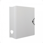 Kawaii D kujuga s&otilde;rmus 3-tolline Kpop fotokaardi k&ouml;itja, suure mahutavusega Idol-fotokaartide album fotokaardid, kogu raamat 3inch 20sheets white