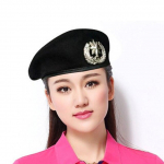 K&otilde;rged Mehed Naised Villane Vilt Baretid Metallist m&auml;rk Dekoratsioon Meremehed Tantsuetenduse M&uuml;ts Trilby Military F&auml;nnid Armee m&uuml;ts Reguleeritav 55to60cm