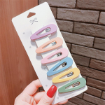 6 TK/partii T&uuml;drukute Fashon Solid Juukseklambrid Juuksen&otilde;elad Lastele Candy Color Barrette Armsad Juukseaksessuaarid LXY