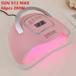 66 tk 280 W k&uuml;&uuml;nte kuivatamise lamp k&uuml;&uuml;ntele UV-valgusega geellakiga manik&uuml;&uuml;ri salongi Led lambid k&uuml;&uuml;nekuivatusmasin professionaalsed seadmed EU