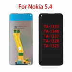 LCD-ekraan Nokia 5.4 jaoks TA-1333 TA-1340 LCD-ekraan Puuteekraaniga digiteerija kogu komplekti vahetus must