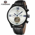 Forsiningi mehaaniline k&auml;ekell meestele vaba aja veetmiseks Tourbillon valge