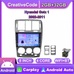 WIFI autoraadio stereo multimeedia jaoks Hyundai Getz 1 2002-2011 koos nupu nupuga Android 2Din GPS Navi Carplay Auto 2+32GB 2+32GB
