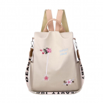 Juhuslik Oxfordi riidest seljakott lillega tikitud &otilde;lakottidega kooliraamatukotid Naiste igap&auml;evased reisid Vargusevastane kott vanaaegne seljakott must