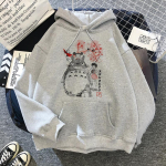 Jaapani anime multifilm Totoro Hoodie Naiste Kawaii Pusad Miyazaki Hayao Studio Ghibli Harajuku Hallid Pusad Unisex Pusa S