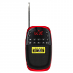 Kaasaskantav tasku-FM-raadio Bluetooth-k&otilde;lar Mini MP3-muusikam&auml;ngija salvesti LED-ekraani toega K&auml;ed-vabad TF-kaardi sisemine salvestus pruun