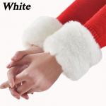 Talvine Soe Naiste K&auml;esoojendaja Kunstkarusnahk Pehme Elastne K&auml;esoojendaja K&auml;esoojendaja K&auml;esoojendaja Palus Paksud Aksessuaarid Hall valge valge