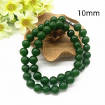 Butiik Hetian Jade Buddha peamine kaelakee Spinatiroheline Jade Naiste &uuml;he ringiga kaelakee 10mm