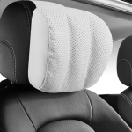 Hingav nahast autoistme tugipadi peatoe auto kaelapadjad Mercedes Benz Maybach S-klassi peatoe autole 1PCS WHITE
