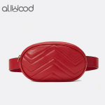 Naiste v&ouml;&ouml;kott Disainer nahast rinnakott Naiste Fanny Packs V&ouml;&ouml;kott K&auml;ekott Mobiiltelefonikott punane