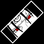 Holograafilised Anime Kleepsud Itachi Sharingan Vin&uuml;&uuml;lkleebis Veekindel Auto Tarvikud Kingitus Anime F&auml;nnile Kleebis Aknale 20cm x 8cm valge