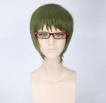 L&uuml;hike parukas Cosplay Kuroko no Basuke SHUTOKU Midorima Shintaro kost&uuml;&uuml;m Kuroko korvpalli kuumakindlad s&uuml;nteetilised juuksed meeste parukad 32-35cm roheline