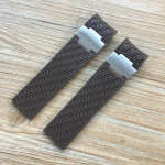 22*20mm must pruun sinine veekindel silikoonkummist asendus randme kellarihma rihma Ulysse Nardin DIVERI k&auml;ev&otilde;rule With silver buckle