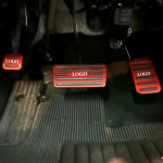 Honda Stepwgn RG3 RK1 jaoks 2009 2010 2011 2012 2014 gaasipedaali piduripedaalide padja libisemiskindla katte korpuse kaitse Red MUGEN LOGO