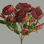 4 kimpu 28 cm lumehelbe teeroos Kunstlillede kimp Lillede ornament Lilleseade Lilleseade Kodu pulmakaunistuseks oranž