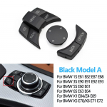 Auto keskkonsool CIC IDrive Multimeedia juhtnupu kate BMW 1 3 5 X1 X5 X6 seeriale E87 E90 E91 E92 E60 E84 E70 E71 Black Model A
