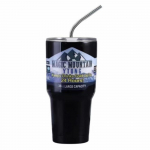 Magic Mountain Thermos Cup Ice Thermos 30 untsi kohvikruus vaakum-isolatsiooniga pudel roostevabast terasest terasest v&auml;listingimustes kasutatavad termokolvid 30oz+straw must