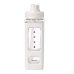 700 ml armas veepudel t&uuml;drukutele kaanega &otilde;lekleebis plastikust mahla piima kaasaskantav Kawaii trummel, laste joogin&otilde;ud HMM 700mL with sticker valge