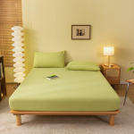99% veekindel voodilina puuvillane pinguldatud voodilina elastsete ribadega libisemiskindel reguleeritav madratsikate voodikaitse kate (padjap&uuml;&uuml;ri ja komplektis) 3tk 90x200cm 3PCS
