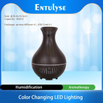 Ilma puuvillafiltrita usb aroomi eeterlike &otilde;lide difuusor ultraheli &otilde;huniisutaja puidutera LED tuled aroomihajuti II D Promotion