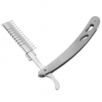 Roostevabast terasest raseerimisalus Vana manuaalne juuksuri pardel Kulmude raseerimisalus Kokkupandav juuksuri raseerimisalus 14 cm h&otilde;be