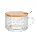 Vanad kohvikruusid &uuml;le&ouml;&ouml; kaerakonteinerid lusikatega l&auml;bipaistvad reljeefsed klaasist tassid, mis sobivad ideaalselt Cappuccino tee Latte k&ouml;&ouml;git&ouml;&ouml;riistade jaoks Beads/1set
