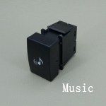 LED volume speaker Front Camera Recorder Monitor Music Switch Button with wire For Honda Gienia LED