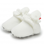 K&otilde;ndimisjalatsid lastele vanuses 0-1 Beebi kingad puuvillased jalan&otilde;ud Lastejalatsid, mis ei kuku jalatsid 11cm（0-6Months） valge