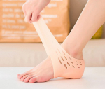 Unisex n&auml;htamatu k&otilde;rguse suurendamine 5 cm silikoonist sokid geel-kannapadjad Ortopeedilised kaare tugi kannapadjad sisetallad jalamassaaži padjake 2.0CM beež