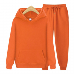 S&uuml;gistalvine spordidress Meeste Tasku &uuml;hev&auml;rviline kapuutsiga 2-osalised komplektid Meeste varustus &Uuml;likond Meeste Fliisist Sport-Hoodie Dressip&uuml;ksid Kaheosalised komplektid M oranž