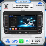 7''/9'' autoraadio Android Muiltmedia jaoks Volkswagen Golf 5 6 Polo Passat B6 B7 CC Jetta VW Skoda 2Din AutoAudio Stereo Carplay 2+32GB,7 Inch