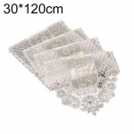 Romantiline lilleline pits lauajooks laudlina telerikapi kate Koduk&ouml;&ouml;gi sisustus 30x70cm &scaron;ampanjav&auml;rvi