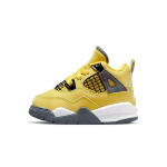 Air Jordan 4 Retro TD Lightning 2021 Beebi tossud Kollane Tour-Yellow Mitmev&auml;rviline BQ7670-700 27