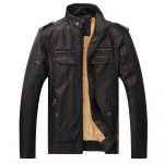 Moodne meeste nahktagi Meeste soe motojope XXXXL must