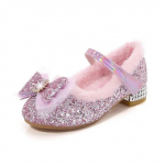 T&uuml;drukute k&otilde;rged kontsad Treasure Crystal Kingad Talvised Laste pl&uuml;&uuml;sist moekas vibu Frozen Princess Elsa kingad, suurus 23-36 26 roosa