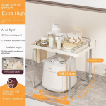 Moodne Simple Ins K&ouml;&ouml;k roostevabast terasest mikrolaineahi metallist riiulid lauaplaat viimistlus ahjurest, &otilde;li kulumiskindel suur ruum S 1 layer