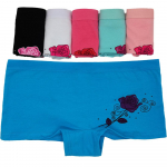Puuvillane aluspesu Naistele t&uuml;drukutele l&uuml;hikesed p&uuml;ksid bokserid p&uuml;ksid Armsad lillelised poistep&uuml;ksid naiste alusp&uuml;ksid p&uuml;ksid 6 tk / partii M