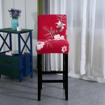 Mustusevastane k&otilde;rge taburet baari tooli kate Stretch leti tooli kate bankett S&ouml;&ouml;gituba k&ouml;&ouml;k tuba Baaritooli kaitsja Housse De Chaise 1 Seat