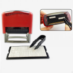 Ise tinditav kummitempli aadress Ettev&otilde;tte nimi Kingituste tegemine Number T&auml;ht DIY Kohandatud punane