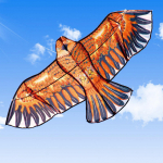3D 1,1m Flat Eagle Kite Big Fly Bird tuulelohe lastele Tuulesokk lastele &otilde;ues lendamiseks T P6M6 Multicolor-one-size
