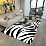 Kodusisustus Magamistoa matt Sebra mustriga vaip elutuba magamistuba pehmed vaibad libisemisvastased p&otilde;randamatid vett imavad vaibad Tapis 120x160cm