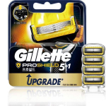 Uued Gillette ProShield Kollased žileti terad, 1 komplekt, 4 t&uuml;kki