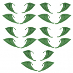 10 paari pehmet lateksist p&auml;kapikuk&otilde;rvu, imearmsaid lihtsaid kasutusviise p&auml;kapikuk&otilde;rvu Cosplay Halloweeni j&otilde;ulupidudeks roheline