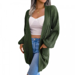 GMXIA naiste vintage vabaaja &uuml;hev&auml;rvilised s&uuml;gistalvised pikkade varrukatega lahtised jakid ja Twist Lantern mansetitakuga kampsun mantlid S aprikoosi