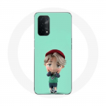 &Uuml;mbris Oppo A74 5G BTS TinyTAN Animation Jimin jaoks