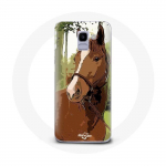 &Uuml;mbris Samsung Galaxy A8 2018 Quarter Horse Brown Horse t&otilde;ugu jaoks
