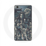 &Uuml;mbris Huawei P8 jaoks Game of Thrones, 8. hooaeg Game of Thrones Plakati tegelased hall taust